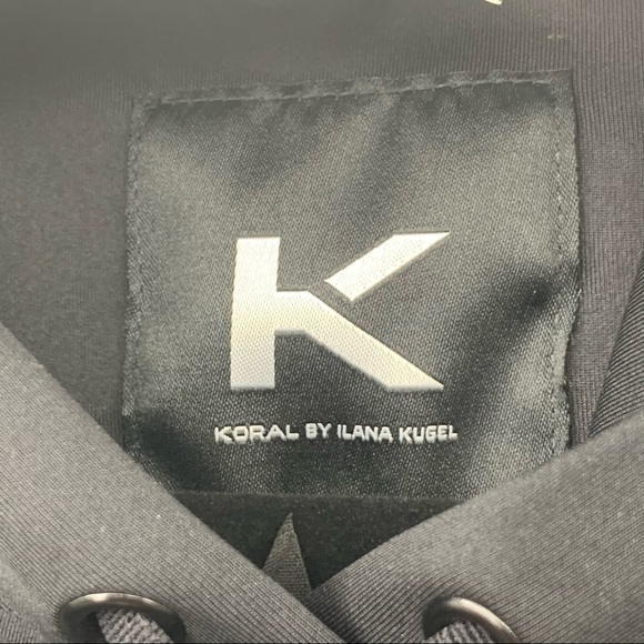 KORAL BY ILLANA KOGEL Titrate Metallic Embroidered Scuba Hoodie - Picture 9 of 10